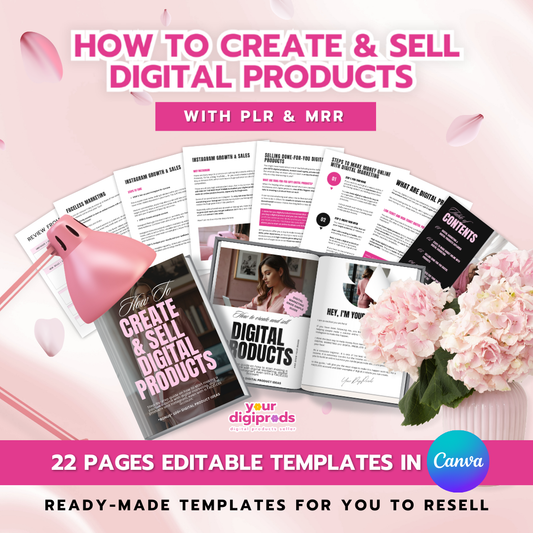 How to Create & Sell Digital Products Templates in Canva with PLR MRR Private Label Rights Master Resell Rights